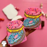 تصویر  دفترچه جلد سیلیکونی طرح دونات دوتایی